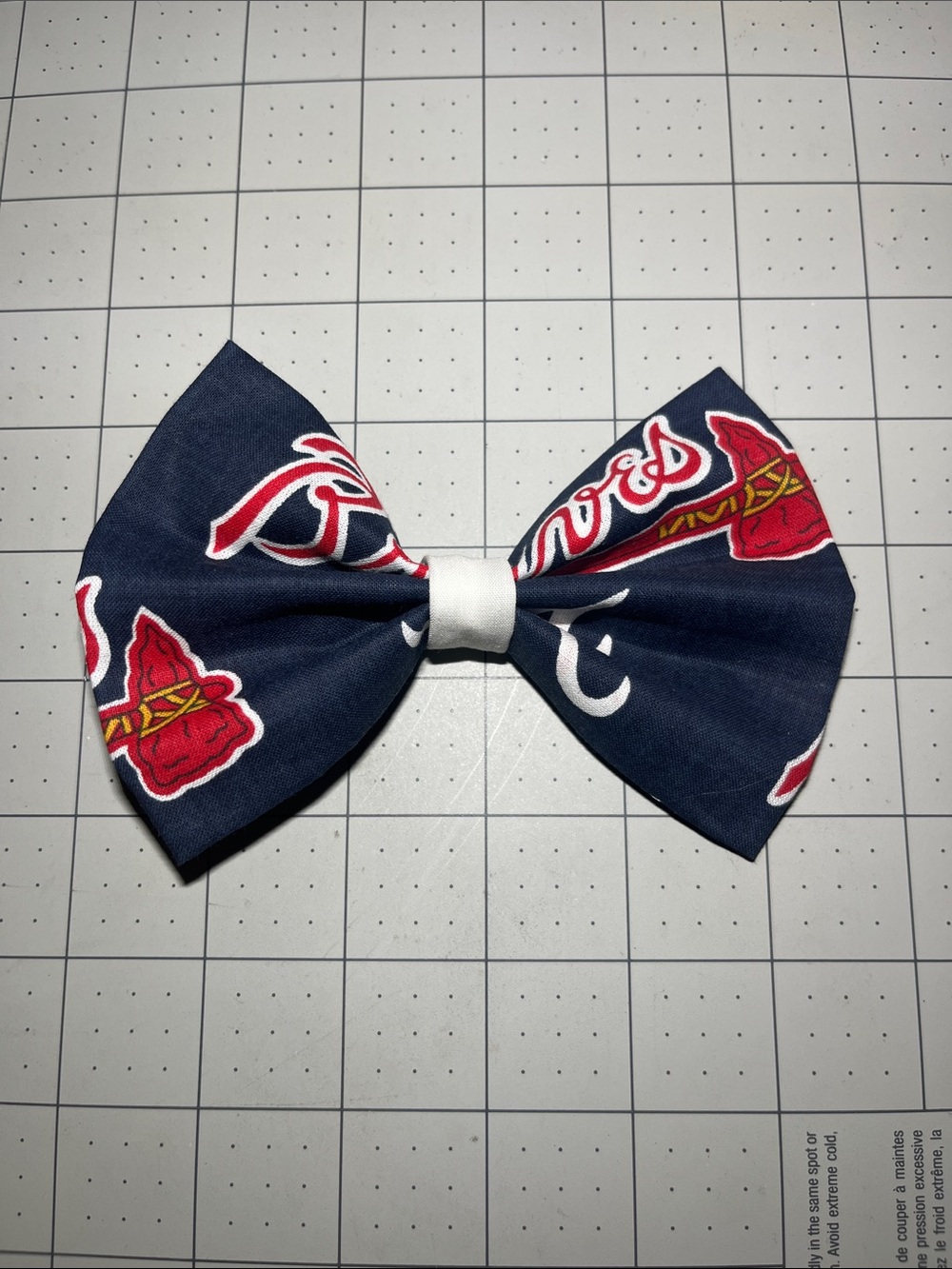 Atlanta Braves hair bow